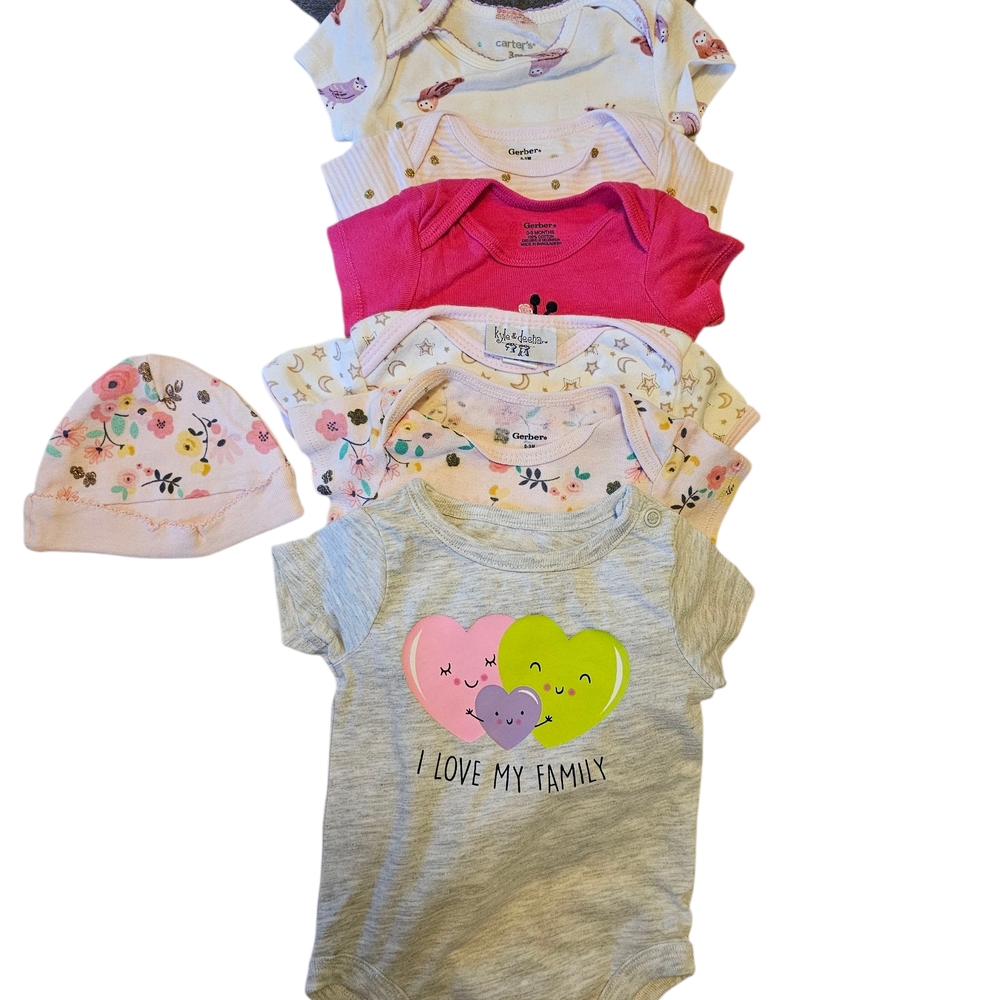 Carter's Colorful Baby Bodysuit and Hat Collection